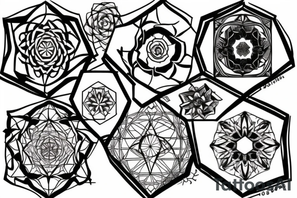 Hexagon tattoo idea
