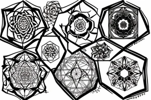 Hexagon tattoo idea