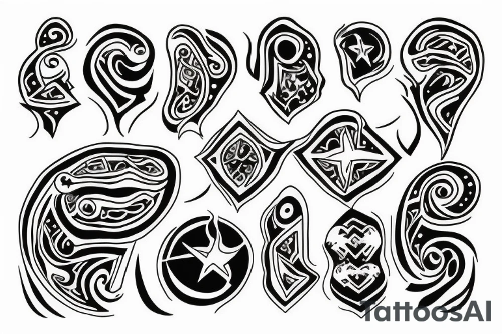 Greek anphora with stars and smoke coming out of it. tattoo idea