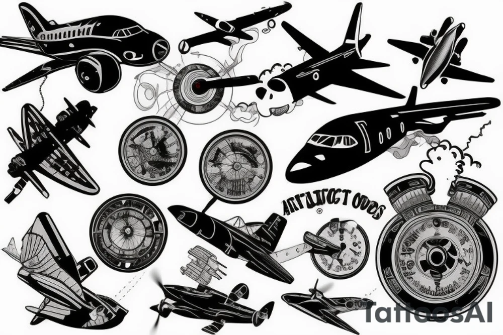 aviation tattoo idea