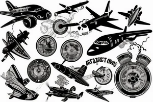 aviation tattoo idea