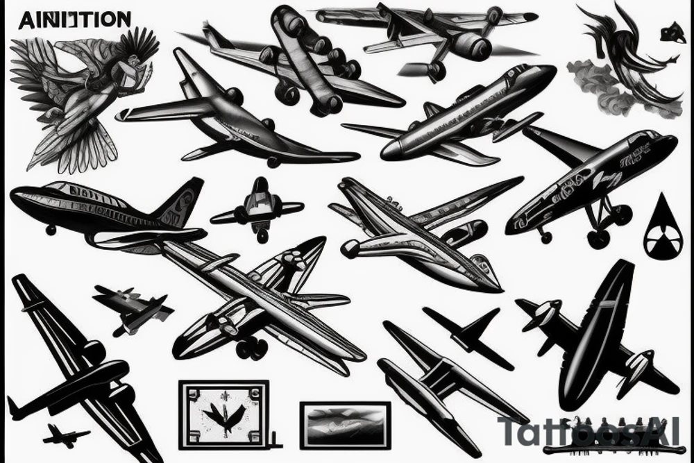 aviation tattoo idea