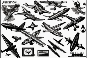 aviation tattoo idea