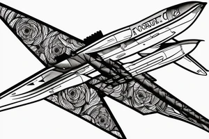aviation, concorde taking off tattoo idea