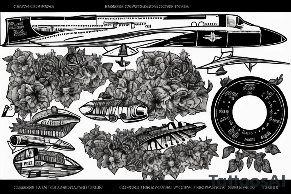 british airways concorde tattoo idea