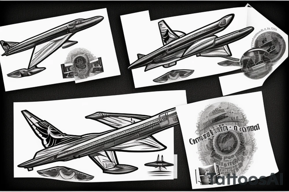 british airways concorde tattoo idea