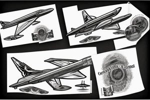 british airways concorde tattoo idea