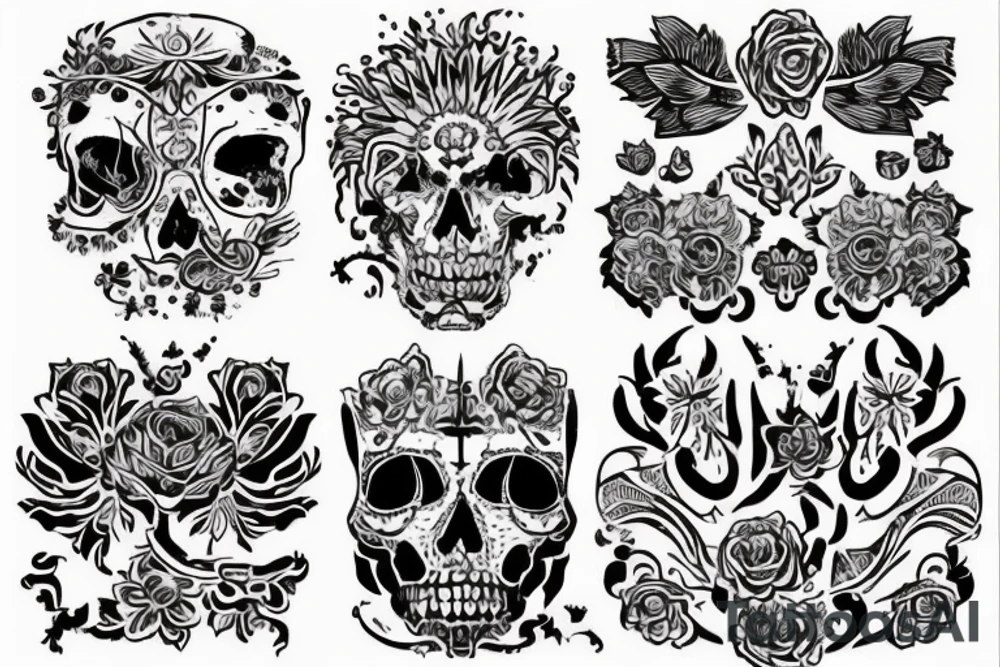 Тату в дрэйн стиле от локтя до начала кисти
Молния шрамы tattoo idea