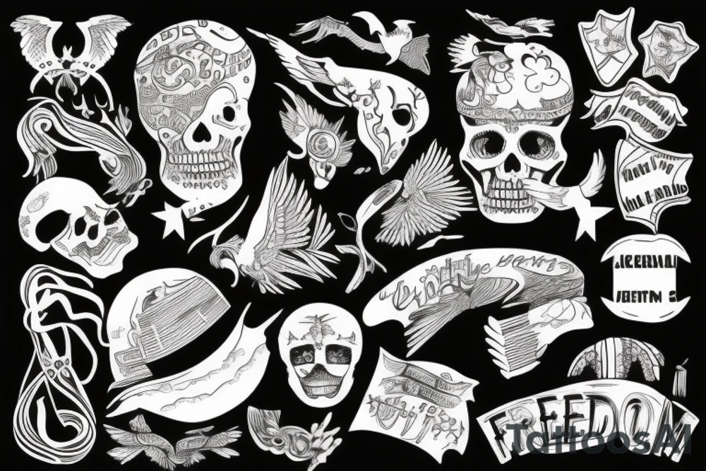 Freedom, travel tattoo idea