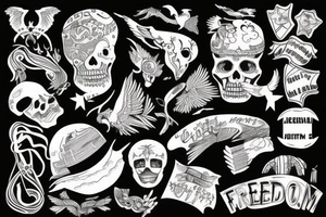 Freedom, travel tattoo idea