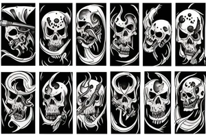 grim reaper demon tattoo idea