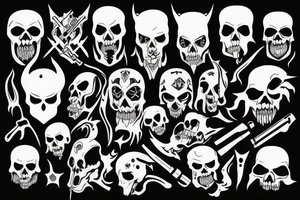 grim reaper demon tactical tattoo idea