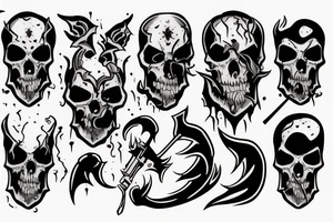 grim reaper demon tactical tattoo idea