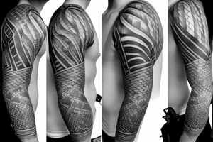 Black and grey realism nautical tattoo idea