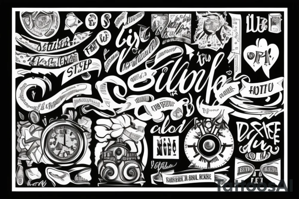 One step as a time tattoo idea