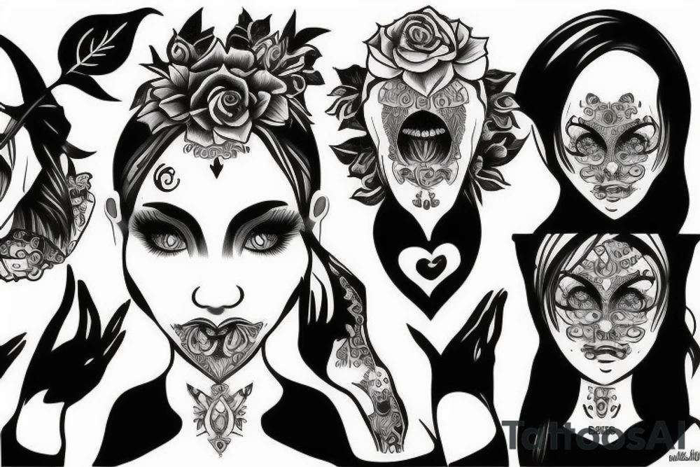 Hear no evil, speak no evil, see no evil girls tattoo idea Hear no evil, speak no evil, see no evil girls tattoo idea