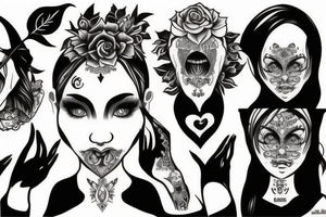 Hear no evil, speak no evil, see no evil girls tattoo idea