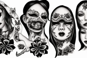 Hear no evil, speak no evil, see no evil girls tattoo idea
