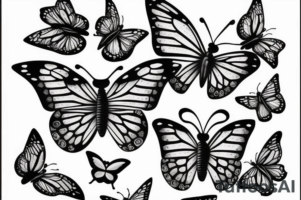 Butterfly sitting on a book tattoo idea