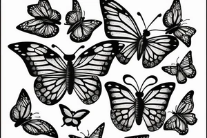 Butterfly sitting on a book tattoo idea