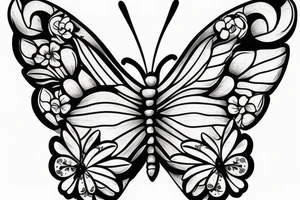 Butterfly sitting on a book tattoo idea