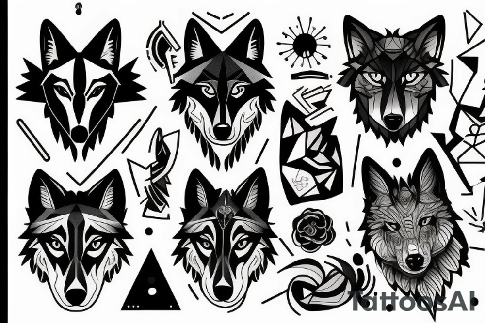 A wolf tattoo idea