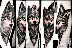 A wolf tattoo idea