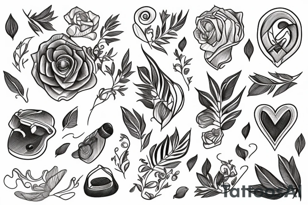 A baby and a reed tattoo idea