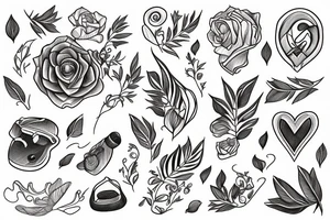 A baby and a reed tattoo idea