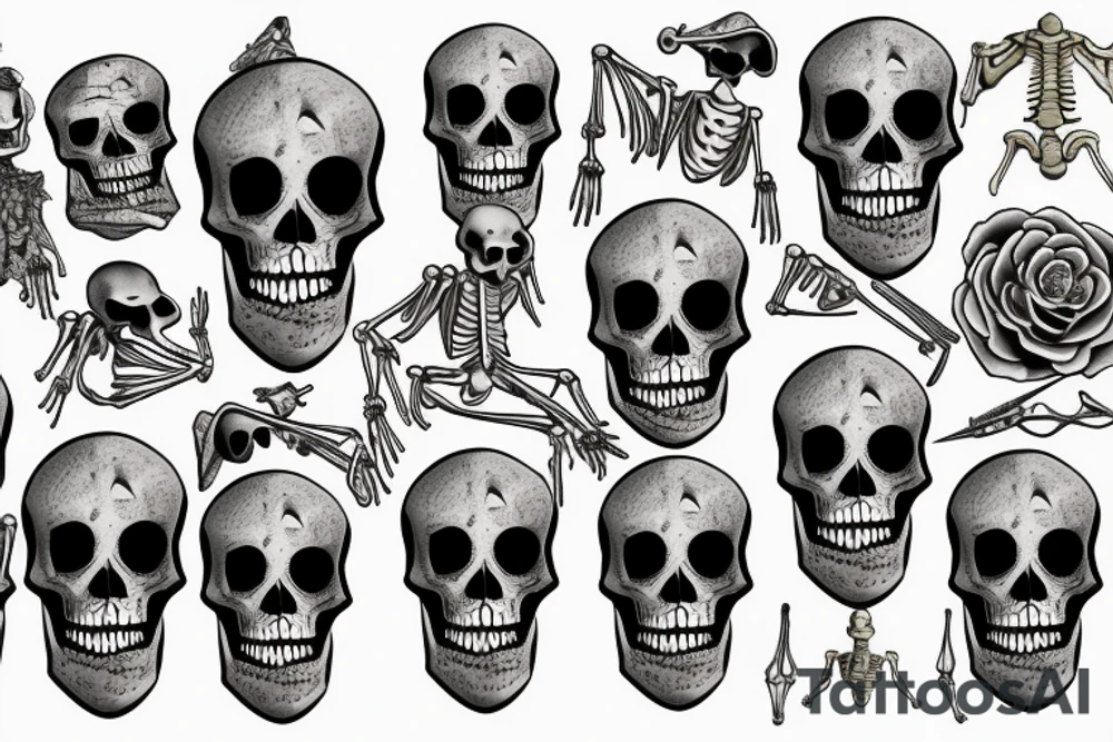 Skeleton soldier tattoo idea