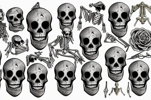 Skeleton soldier tattoo idea