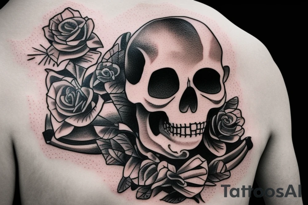 Skeleton soldier tattoo idea