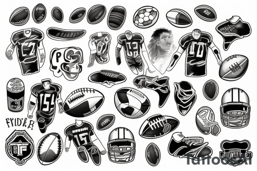 Football tattoo idea