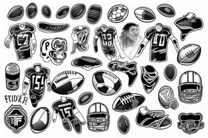 Football tattoo idea