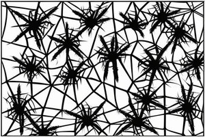 Spider web with stars tattoo idea