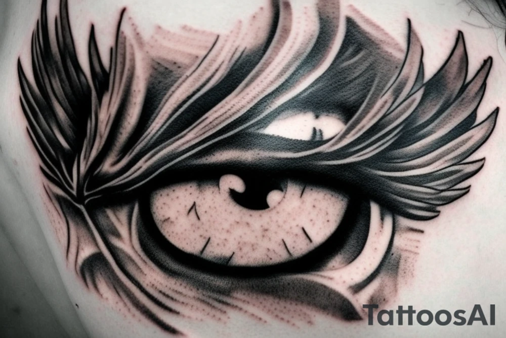 Eye ,angel,demon , wings tattoo idea
