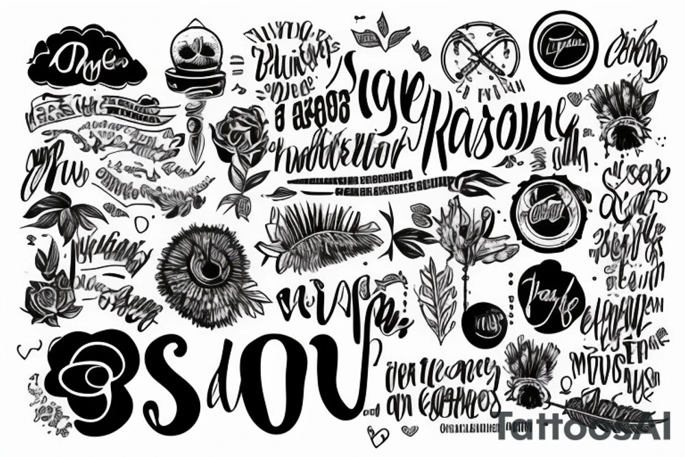 Everything happens for a reason tattoo idea