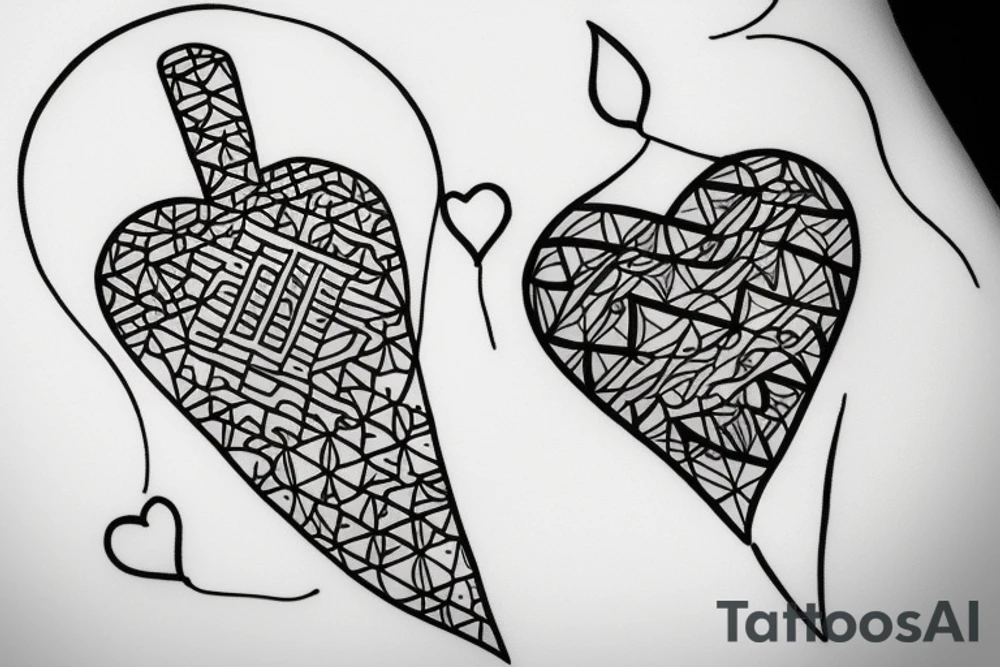 A heart with a candle inside, that is protected by two hands tattoo idea A heart with a candle inside, that is protected by two hands tattoo idea