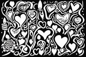 A heart with a candle inside, that is protected by two hands tattoo idea