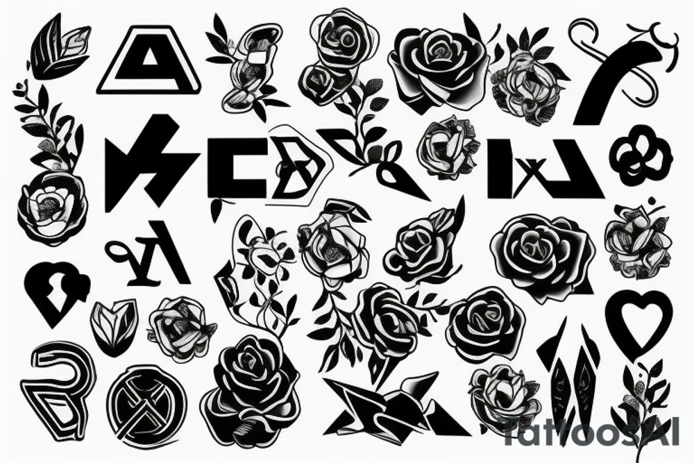 Letter X tattoo idea