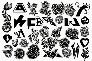 Letter X tattoo idea