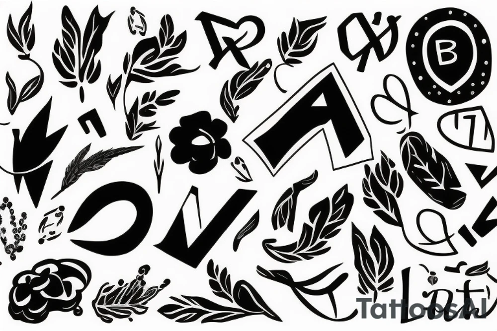 Letter X tattoo idea