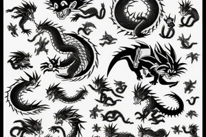 cancer zodiac, dragon ball tattoo idea