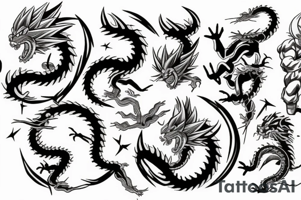 cancer zodiac, dragon ball tattoo idea