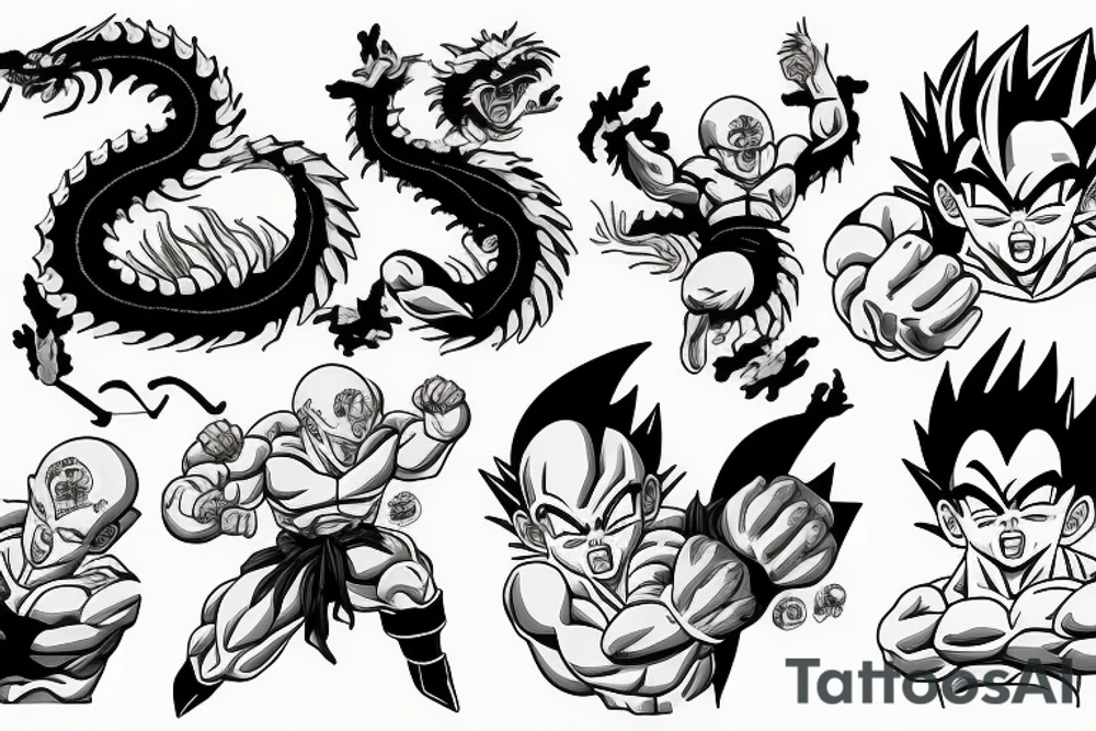 cancer zodiac, dragon ball tattoo idea