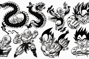 cancer zodiac, dragon ball tattoo idea