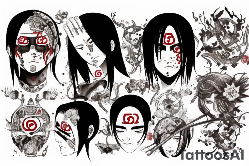 cancer zodiac, itachi tattoo idea