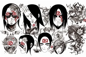 cancer zodiac, itachi tattoo idea