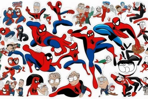 Peter griffin spiderman tattoo idea