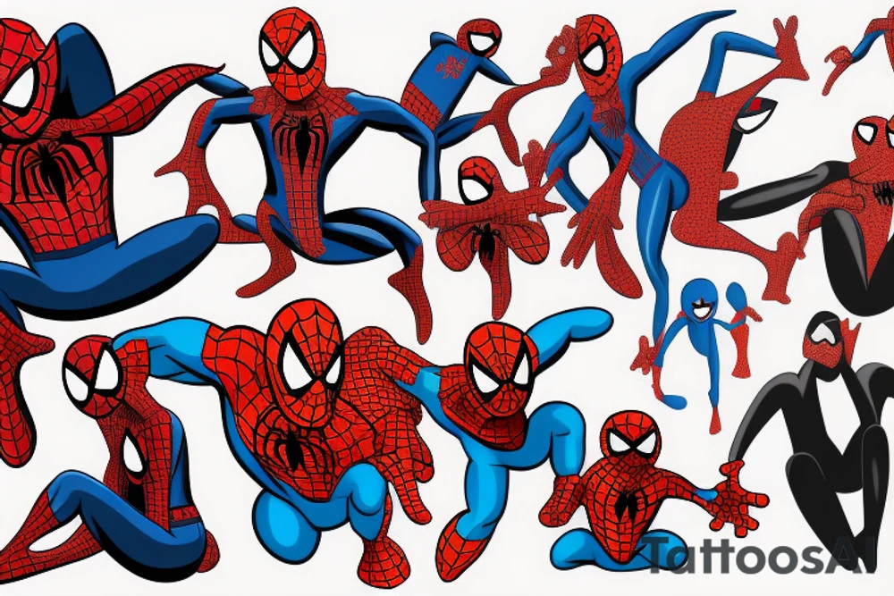 Family guy spiderman tattoo idea